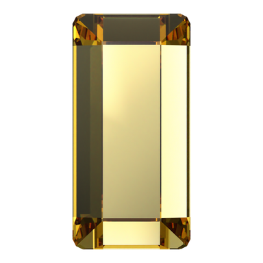 Swarovski Hotfix Flat Back Crystals Baguette (2510) Recreated Dark Jonquil - Bluestreak Crystals