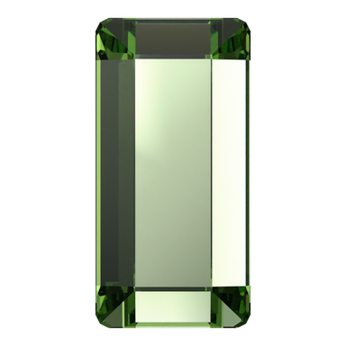 Swarovski Hotfix Flat Back Crystals Baguette (2510) Recreated Peridot - Bluestreak Crystals