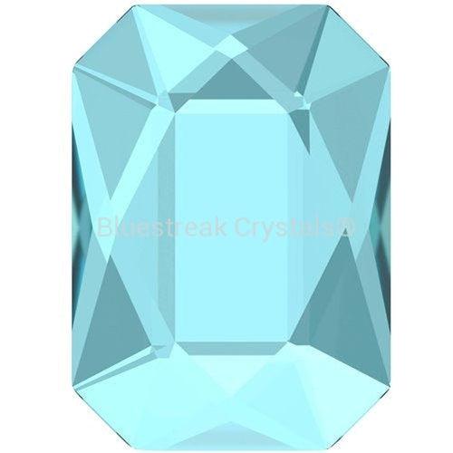Swarovski Hotfix Flat Back Crystals Emerald Cut (2602) Aquamarine-Swarovski Hotfix Flatback Crystals-3.7x2.5mm - Pack of 10-Bluestreak Crystals
