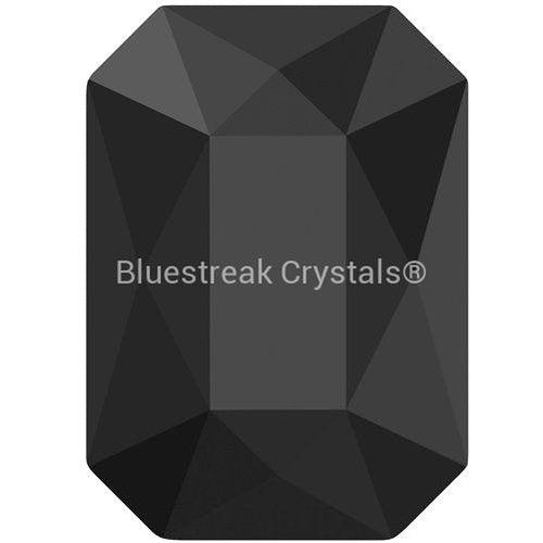 Swarovski Hotfix Flat Back Crystals Emerald Cut (2602) Jet-Swarovski Hotfix Flatback Crystals-3.7x2.5mm - Pack of 10-Bluestreak Crystals