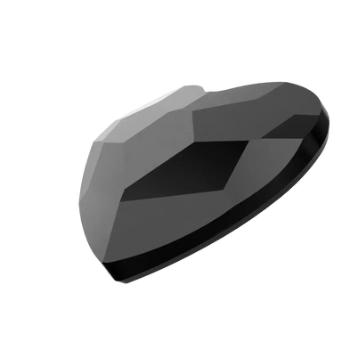 Swarovski Hotfix Flat Back Crystals Heart (2808) Jet - Bluestreak Crystals