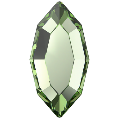 Swarovski Hotfix Flat Back Crystals Navette (2200) Recreated Peridot - Bluestreak Crystals