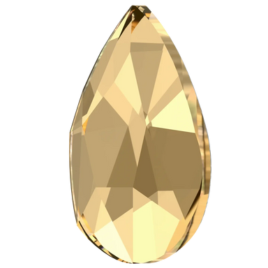 Swarovski Hotfix Flat Back Crystals Pear (2303) Crystal Golden Shadow - Bluestreak Crystals