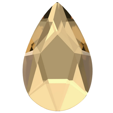 Swarovski Hotfix Flat Back Crystals Pear (2303) Crystal Golden Shadow - Bluestreak Crystals