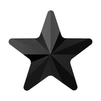 Swarovski Hotfix Flat Back Crystals Rivoli Star (2816) Jet - Bluestreak Crystals