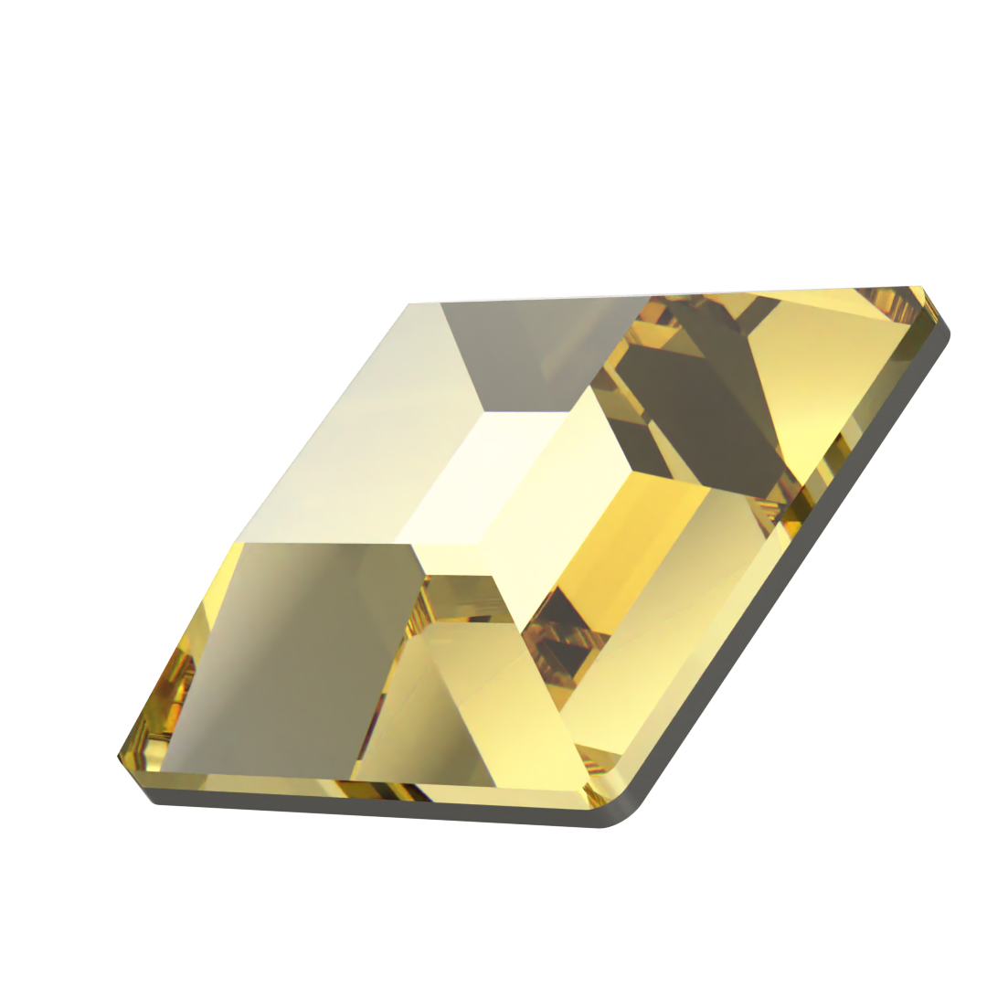 Swarovski Hotfix Flat Back Crystals Square (2400) Recreated Dark Jonquil - Bluestreak Crystals