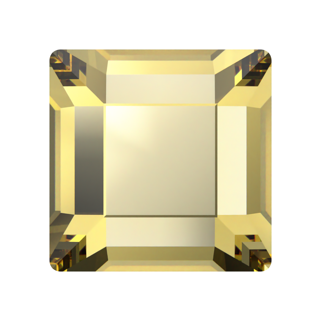 Swarovski Hotfix Flat Back Crystals Square (2400) Recreated Dark Jonquil - Bluestreak Crystals
