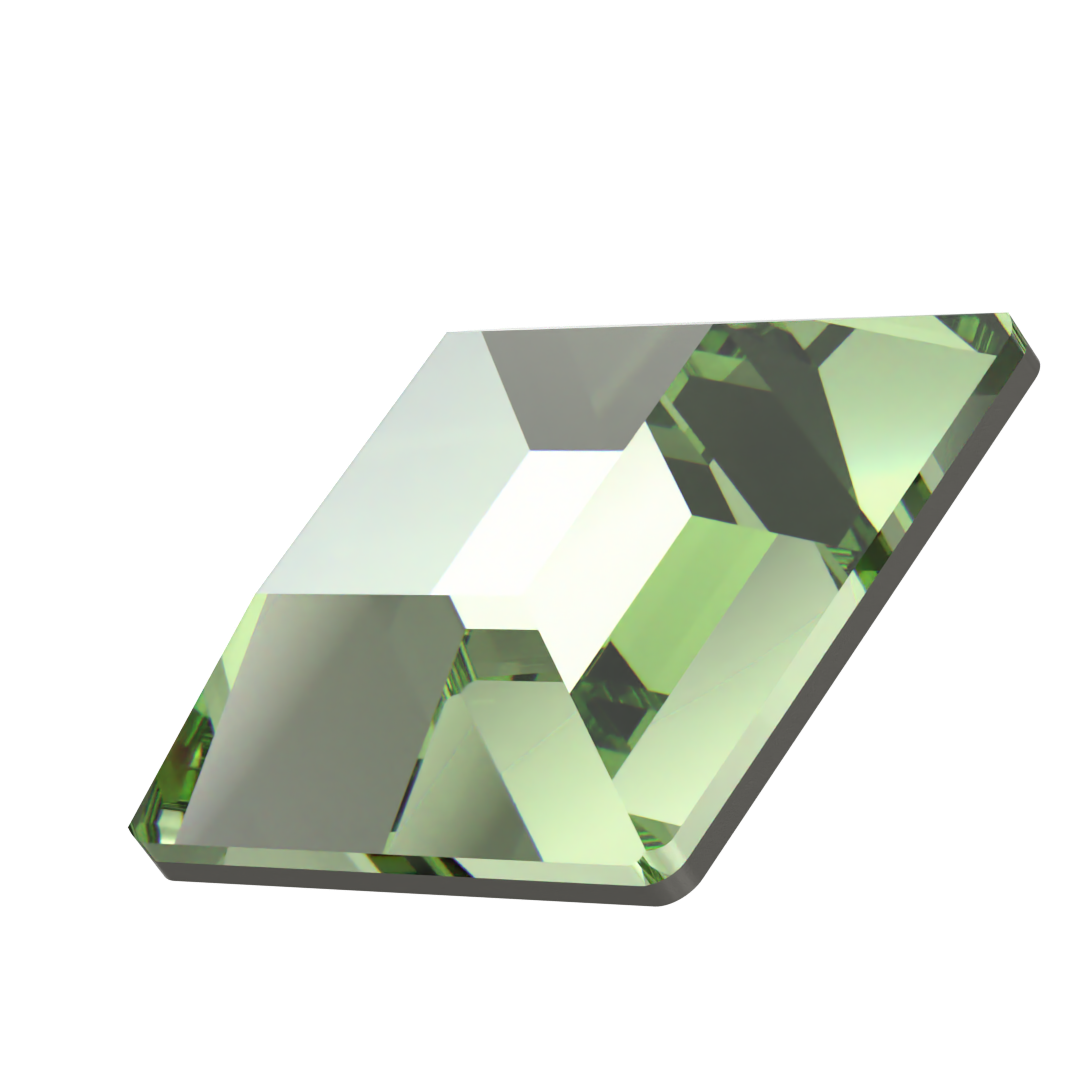Swarovski Hotfix Flat Back Crystals Square (2400) Recreated Peridot - Bluestreak Crystals