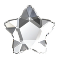 Swarovski Hotfix Flat Back Crystals Star Flower (2754) Crystal - Bluestreak Crystals