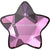 Swarovski Hotfix Flat Back Crystals Star Flower (2754) Dark Rose-Swarovski Hotfix Flatback Crystals-4mm - Pack of 10-Bluestreak Crystals