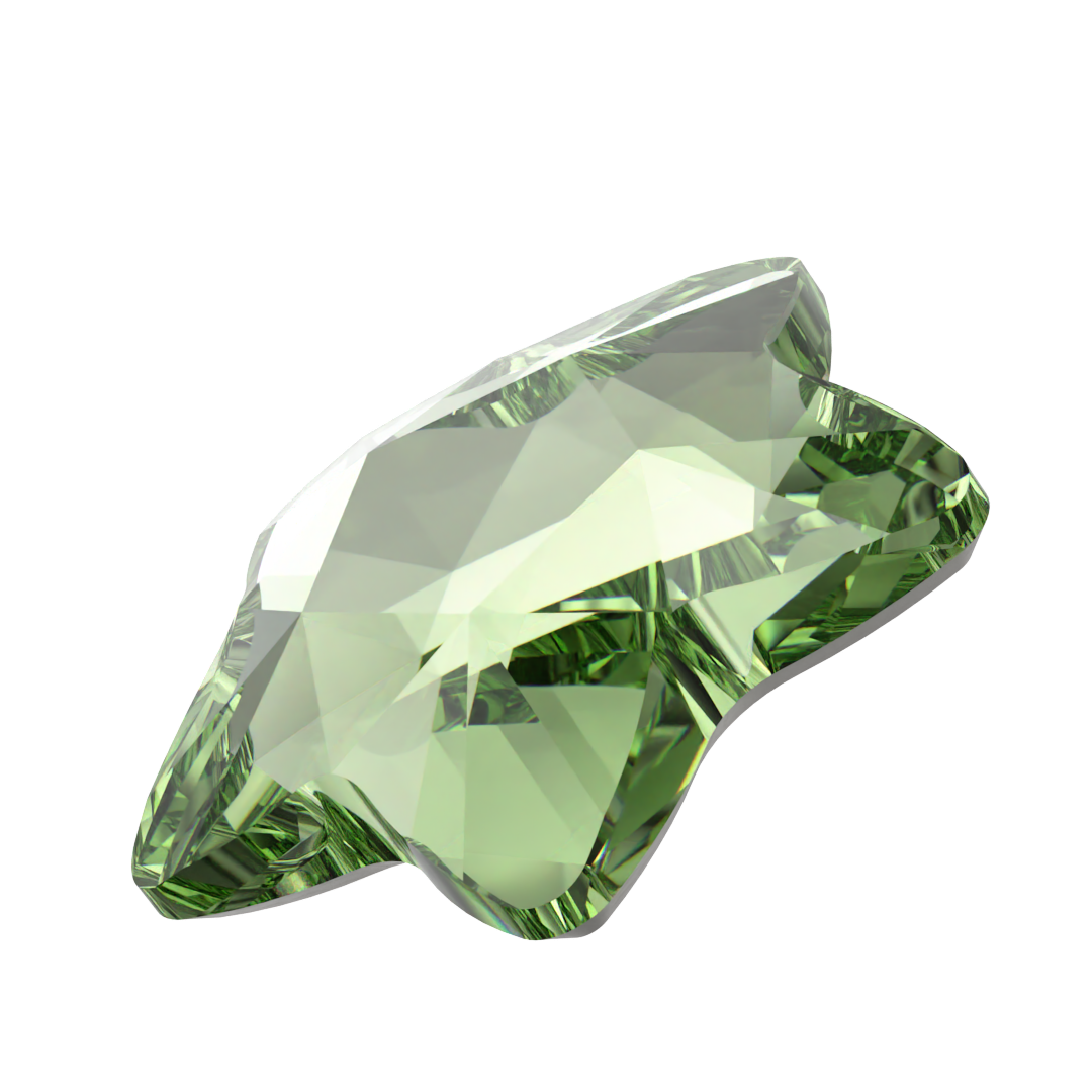 Swarovski Hotfix Flat Back Crystals Star Flower (2754) Recreated Peridot - Bluestreak Crystals