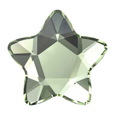 Swarovski Hotfix Flat Back Crystals Star Flower (2754) Recreated Peridot - Bluestreak Crystals