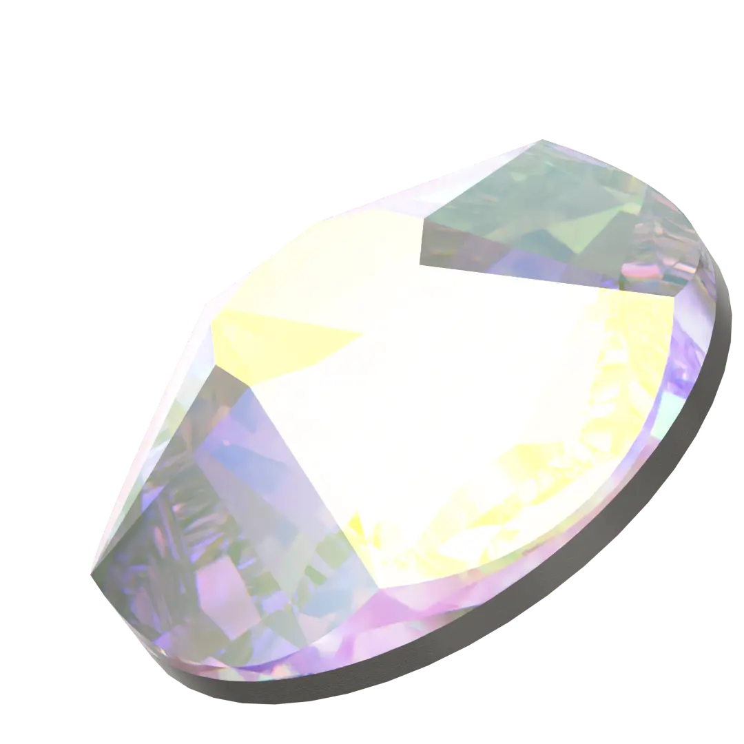 Swarovski Hotfix Flat Back Crystals Xirius Star Rose (2100) Crystal AB - Bluestreak Crystals