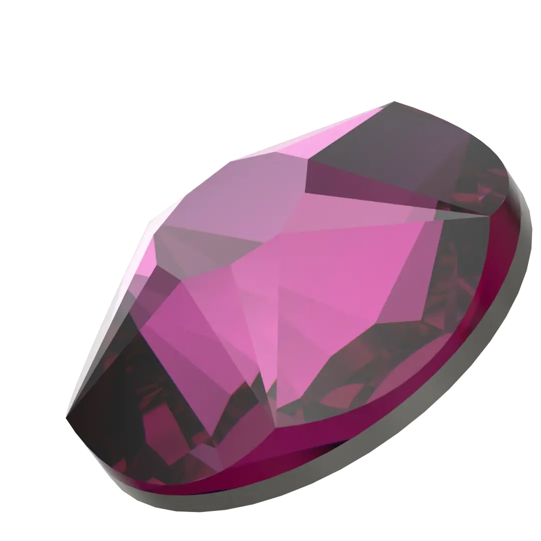 Swarovski Hotfix Flat Back Crystals Xirius Star Rose (2100) Dark Rose - Bluestreak Crystals