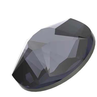 Swarovski Hotfix Flat Back Crystals Xirius Star Rose (2100) Graphite - Bluestreak Crystals