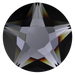 Swarovski Hotfix Flat Back Crystals Xirius Star Rose (2100) Graphite - Bluestreak Crystals