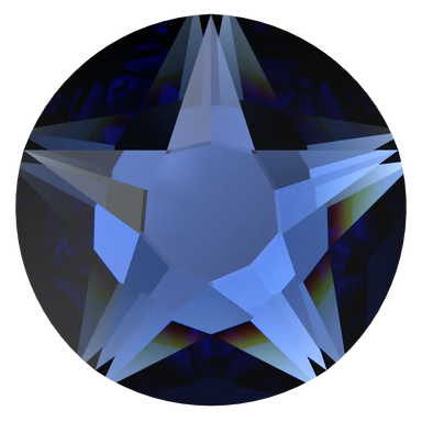 Swarovski Hotfix Flat Back Crystals Xirius Star Rose (2100) Recreated Dark Sapphire - Bluestreak Crystals