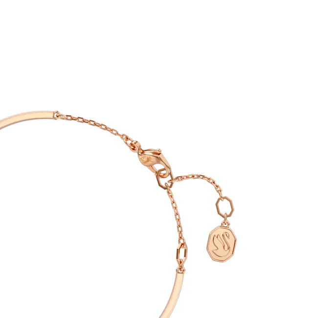 Swarovski Hyperbola Bangle Infinity White Rose Gold-Tone Plated - Bluestreak Crystals