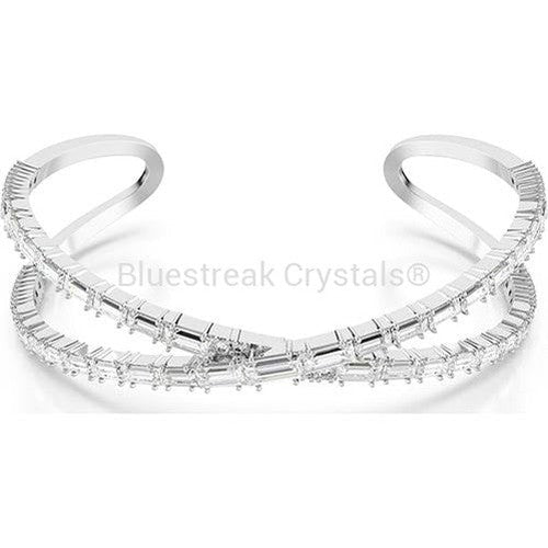Swarovski Hyperbola Cuff Infinity White Rhodium Plated-Swarovski Jewellery-Bluestreak Crystals