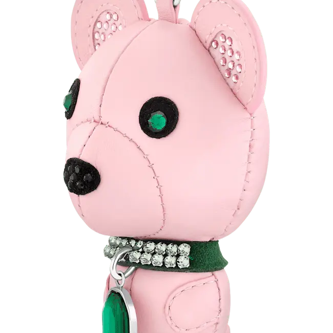 Swarovski Icons Key Ring Bear Multi Coloured Stainless Steel - Bluestreak Crystals