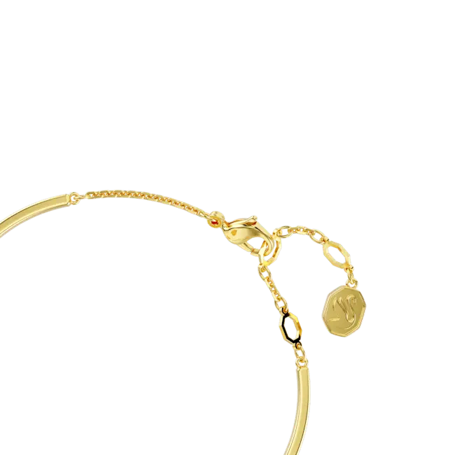 Swarovski Idyllia Bangle Heart Pink Gold-Tone Plated - Bluestreak Crystals