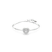 Swarovski Idyllia Bangle Heart White Rhodium Plated - Bluestreak Crystals