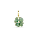 Swarovski Idyllia Charm Clover Green Gold-Tone Plated - Bluestreak Crystals