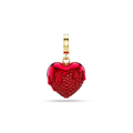 Swarovski Idyllia Charm Round Cut Heart Red Gold-Tone Plated - Bluestreak Crystals