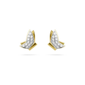 Swarovski Idyllia Lilia Stud Earrings Butterfly White Gold-Tone Plated - Bluestreak Crystals