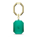 Swarovski Key Ring Octagon Cut Green - Bluestreak Crystals