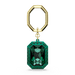 Swarovski Key Ring Octagon Cut Green - Bluestreak Crystals