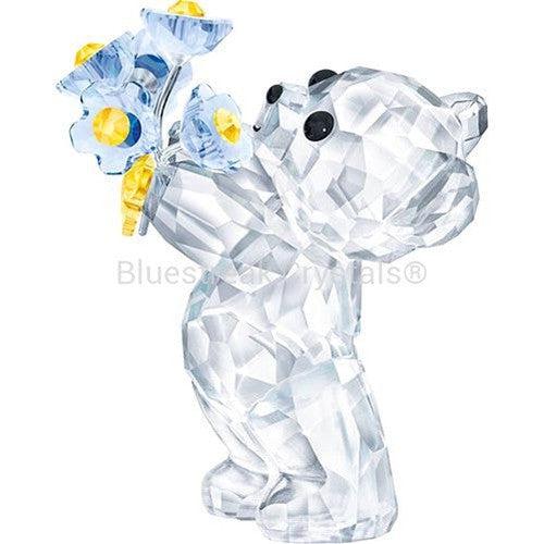Swarovski Kris Bear Forget-me-not-Swarovski Figurines-Bluestreak Crystals