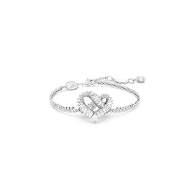 Swarovski Matrix Bracelet Heart White Rhodium Plated Swarovski Matrix Bracelet Heart White Rhodium Plated