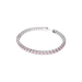 Swarovski Matrix Tennis Bracelet Round Cut Pink Rhodium Plated - Bluestreak Crystals