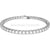 Swarovski Matrix Tennis Bracelet Round Cut White Rhodium Plated-Swarovski Jewellery-Small-Bluestreak Crystals