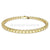 Swarovski Matrix Tennis Bracelet Round Cut Yellow Gold-Tone Plated-Swarovski Jewellery-Bluestreak Crystals