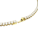 Swarovski Matrix Tennis Necklace Round Cut White Gold-Tone Plated - Bluestreak Crystals