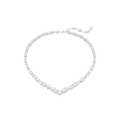 Swarovski Mesmera Necklace Mixed Cuts White Rhodium Plated - Bluestreak Crystals