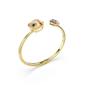 Swarovski Millenia Bangle Octagon Cut Multicolored Gold-Tone Plated - Bluestreak Crystals