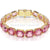 Swarovski Millenia Bracelet Octagon Cut Pink Gold-Tone Plated-Swarovski Jewellery-Bluestreak Crystals