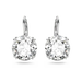 Swarovski Millenia Drop Earrings Round Cut White Rhodium Plated - Bluestreak Crystals