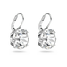 Swarovski Millenia Drop Earrings Round Cut White Rhodium Plated - Bluestreak Crystals
