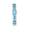 Swarovski Millenia Watch Octagon Cut Bracelet Blue Stainless Steel - Bluestreak Crystals