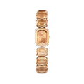Swarovski Millenia Watch Octagon Cut Bracelet Brown Stainless Steel - Bluestreak Crystals