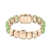 Swarovski Millenia Watch Octagon Cut Bracelet Green Champagne Gold-Tone Finish - Bluestreak Crystals