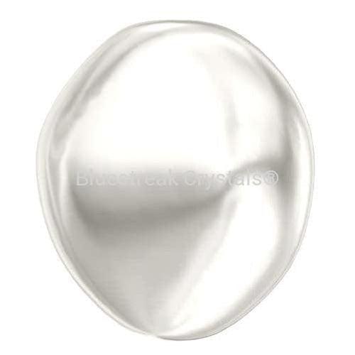 Swarovski Pearls Baroque Coin (5842) Crystal White-Swarovski Pearls-10mm - Pack of 6-Bluestreak Crystals