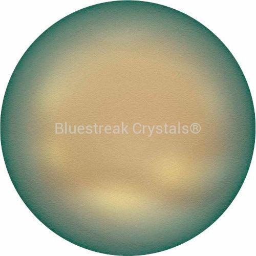 Swarovski Pearls Coin (5860) Crystal Iridescent Green-Swarovski Pearls-10mm - Pack of 4-Bluestreak Crystals