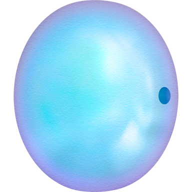 Swarovski Pearls Coin (5860) Crystal Iridescent Light Blue - Bluestreak Crystals