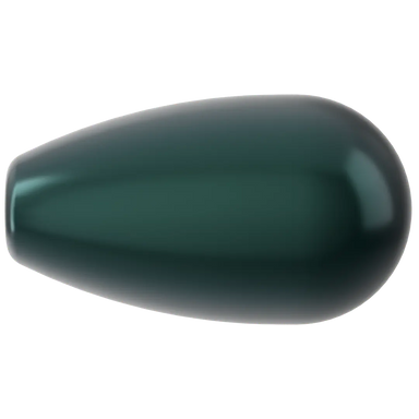 Swarovski Pearls Drop Half Drilled (5816) Crystal Black - Bluestreak Crystals