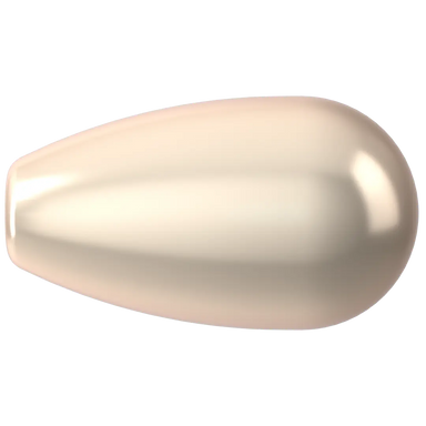 Swarovski Pearls Drop Half Drilled (5816) Crystal Creamrose - Bluestreak Crystals